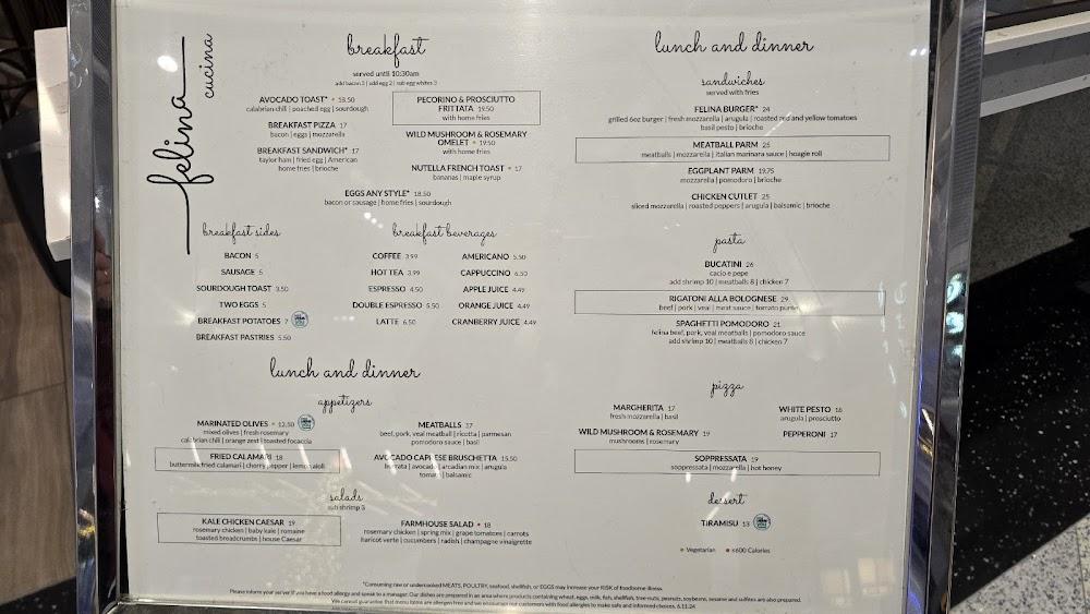 Felina Cucina Menu image 3