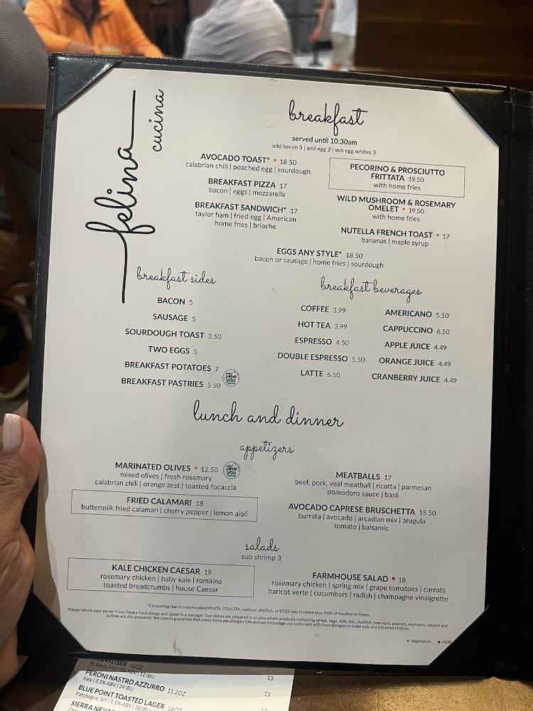 Felina Cucina Menu image 4